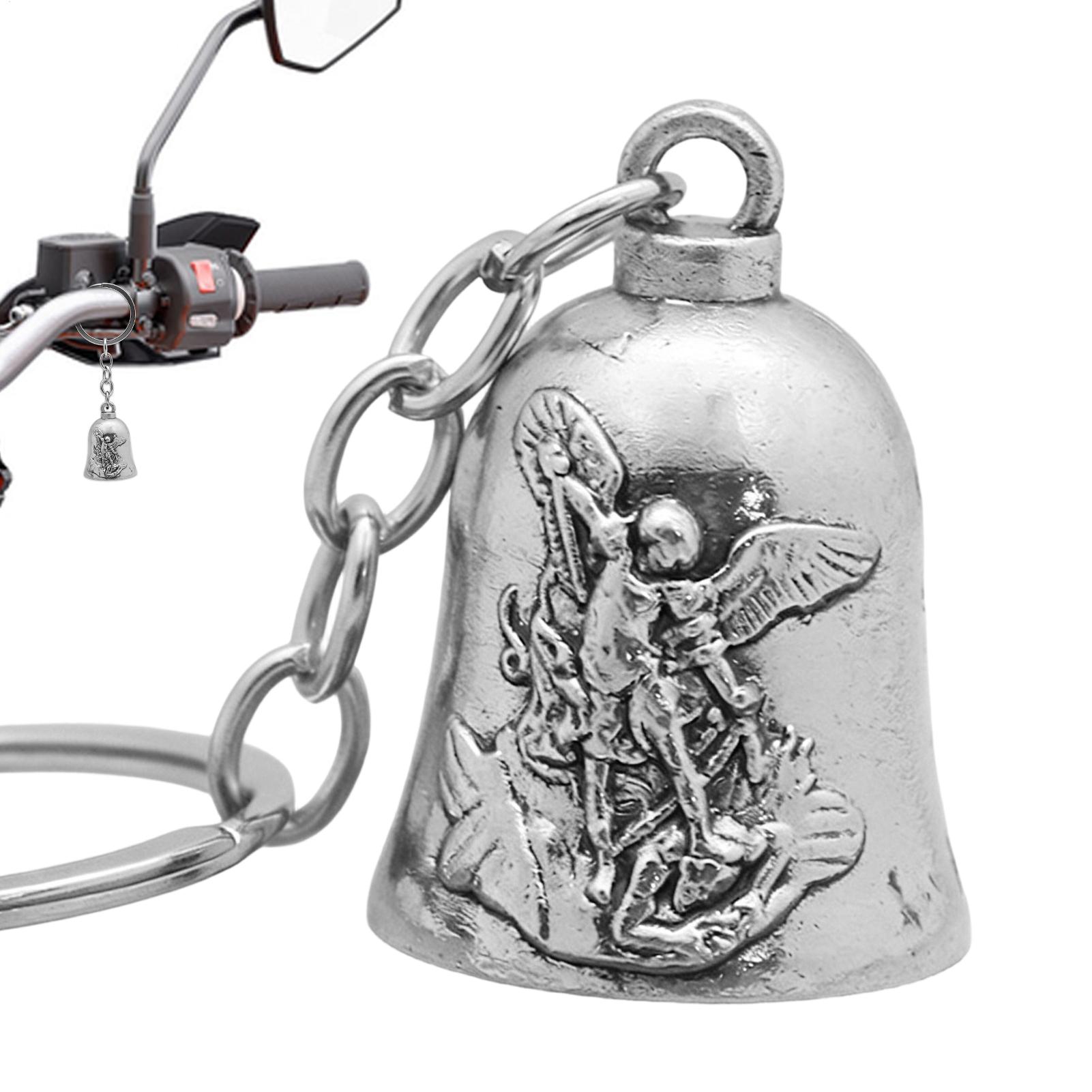 Kids Outdoor Decor - Metal Bell Silver Angel Blessing Ornaments