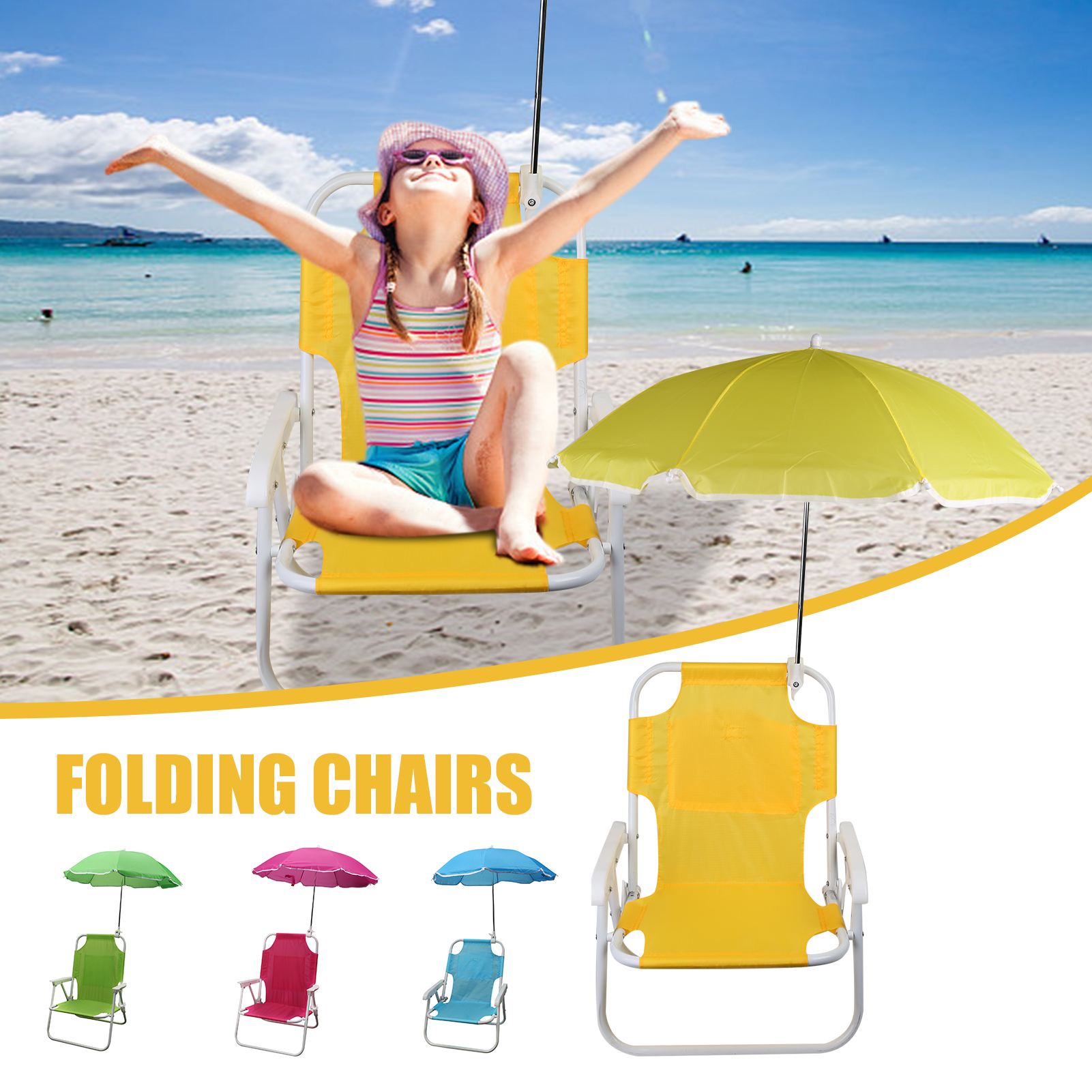Kids Outdoor Lawn Chair - Beach Chairs and Umbrellas Outdoor Beach