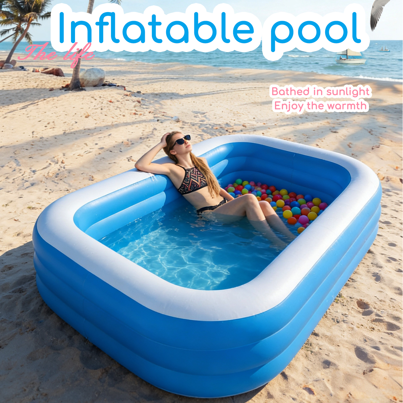 Kids Outdoor Garden - Inflatable Pool for Kids and Adults,