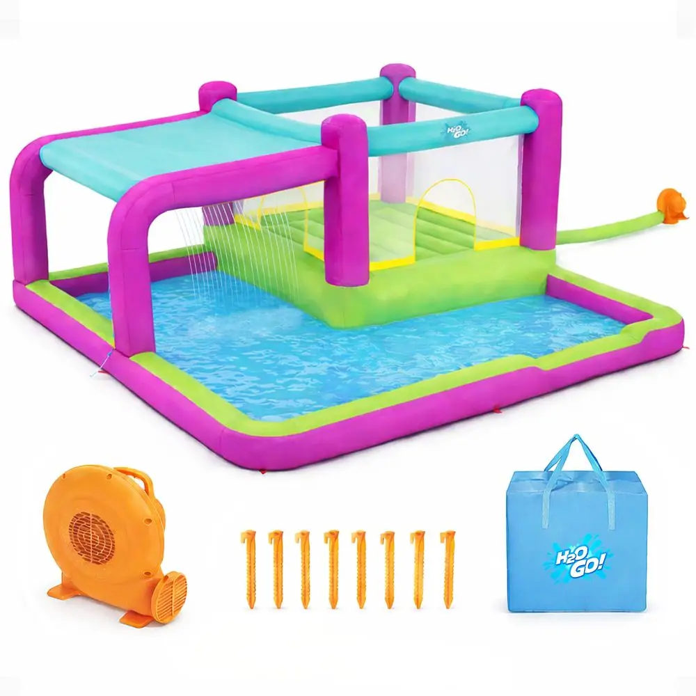 Kids Outdoor Inflatable - H2OGO Bouncin Bay Kids Inflatable Mega