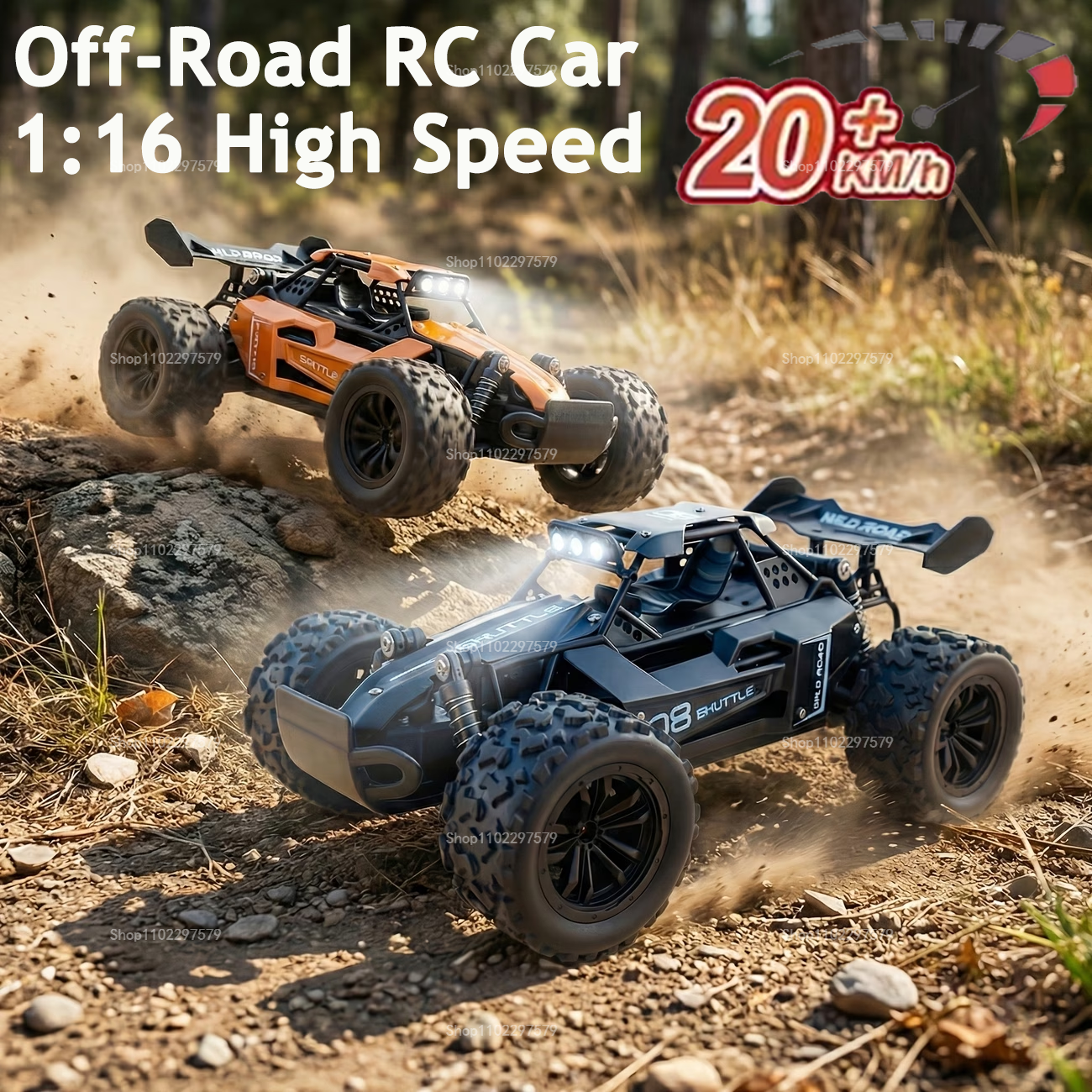 Outdoor Kid Friendly - RC Monster Truck 1:16 Scale Remote