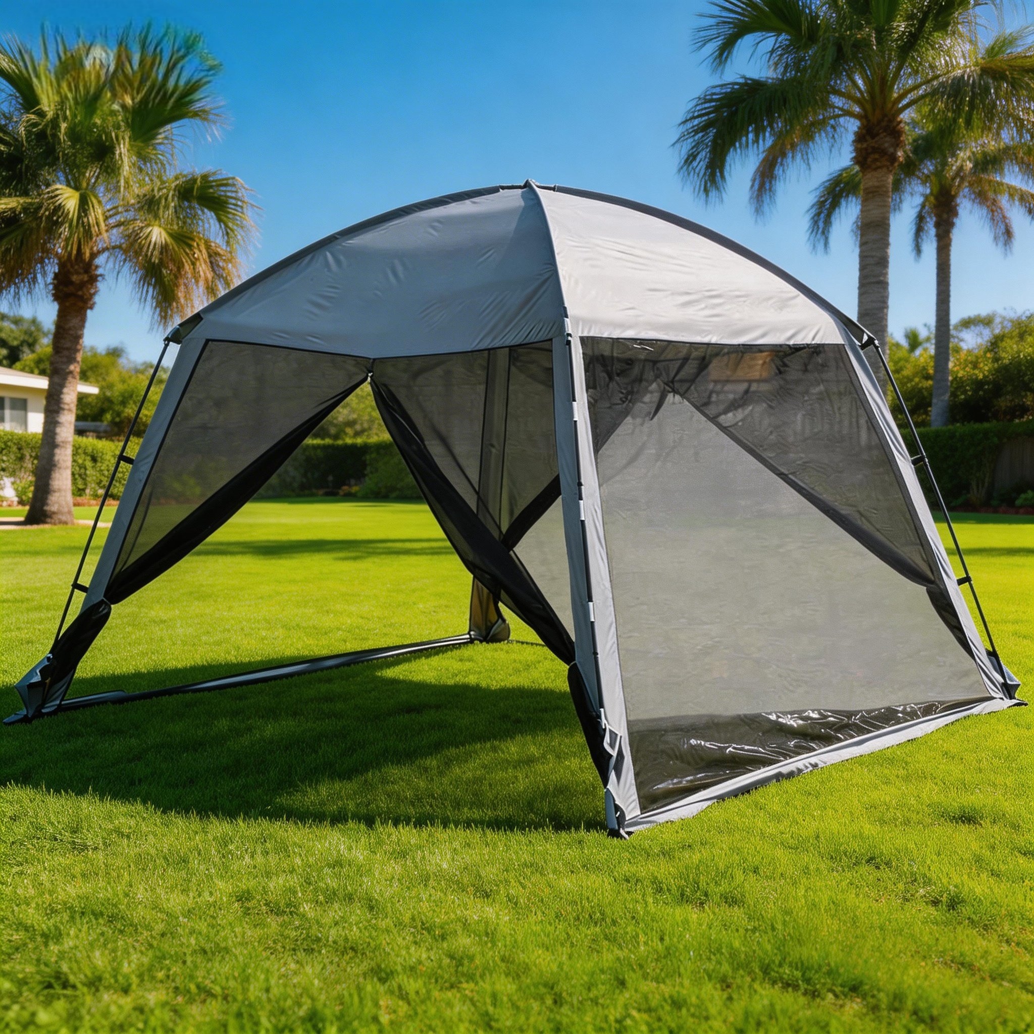 Kids Outdoor Movie Night - Portable Screen Tent for Backyard Fun,