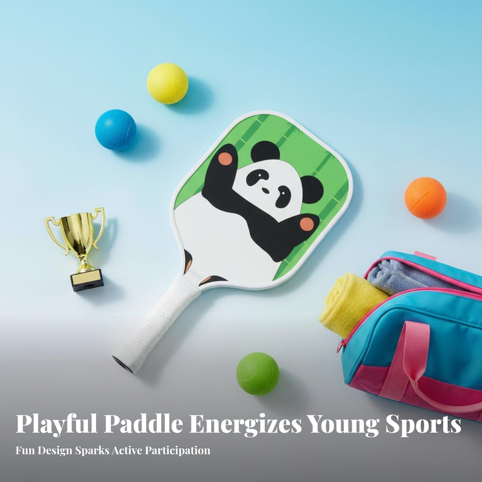 Kids Indoor Outdoor Games - Children's Pickleball Paddle Easy Control Kids