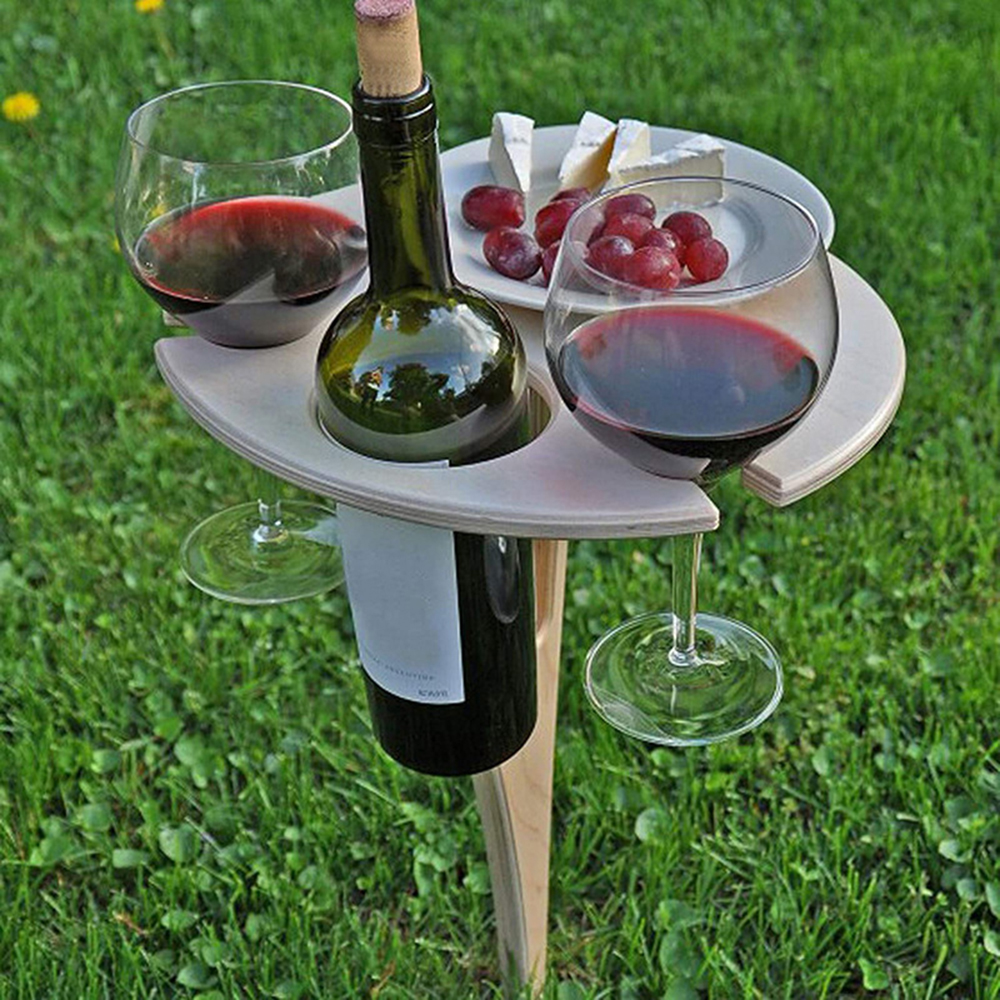wooden wine table wine holder  - Kids Outdoor Wooden Table reseña y precio