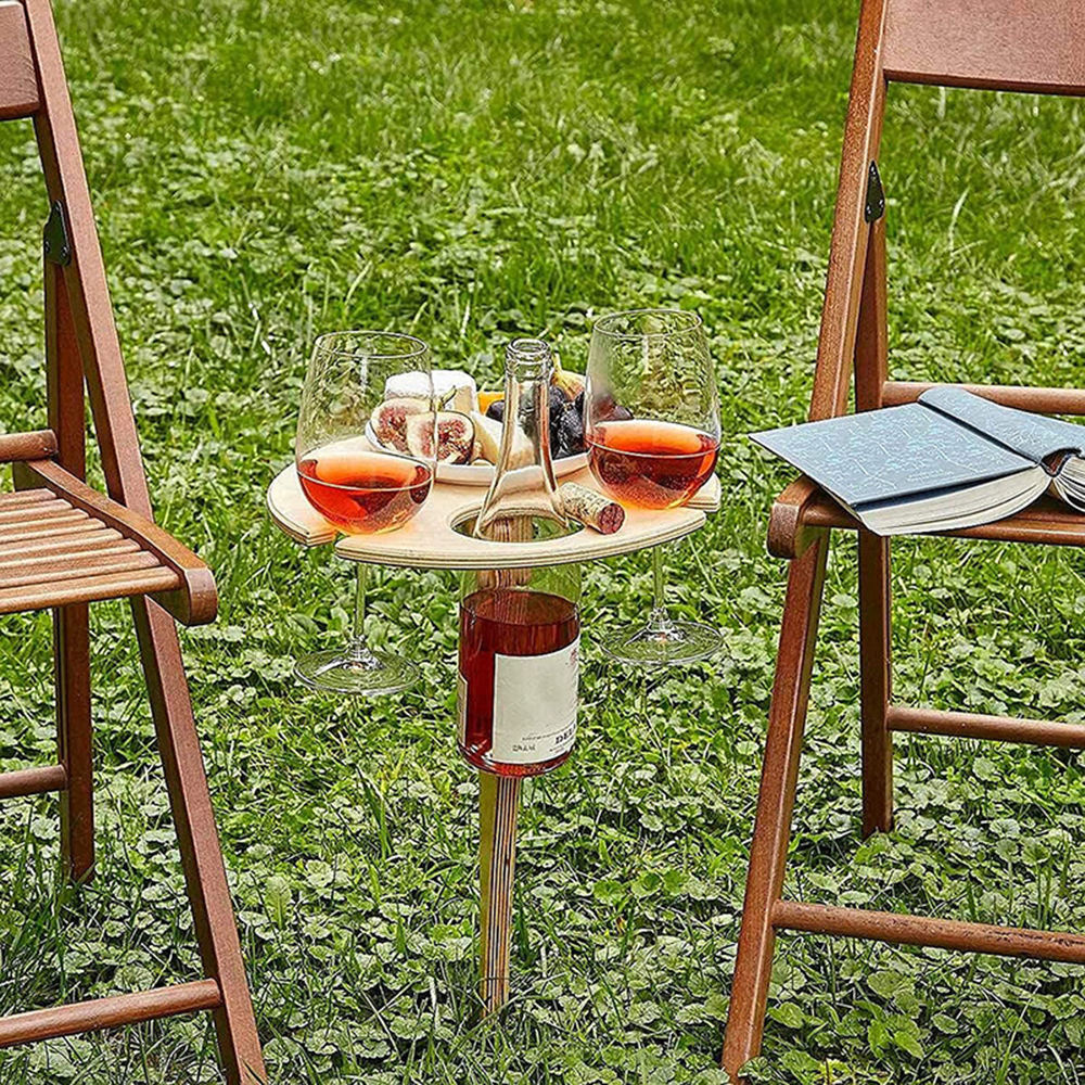 wooden wine table wine holder  - Kids Outdoor Wooden Table reseña y precio