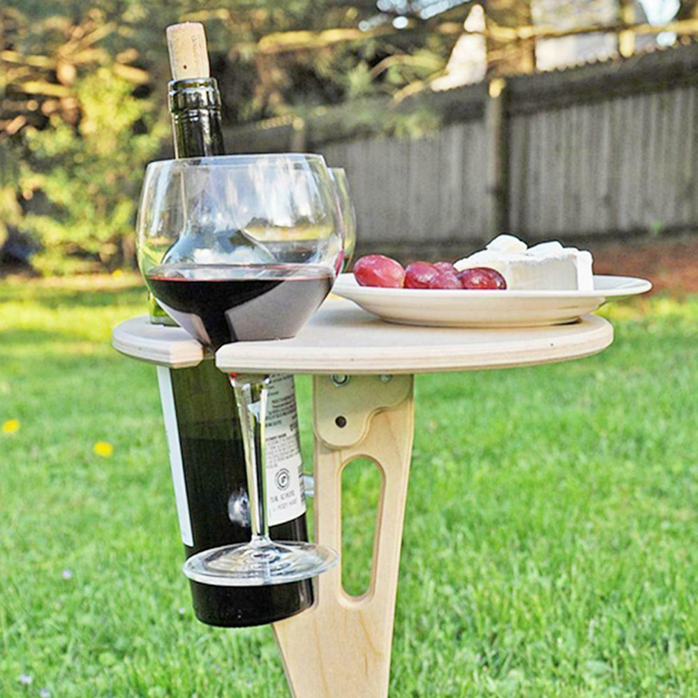 wooden wine table wine holder  - Kids Outdoor Wooden Table reseña y precio