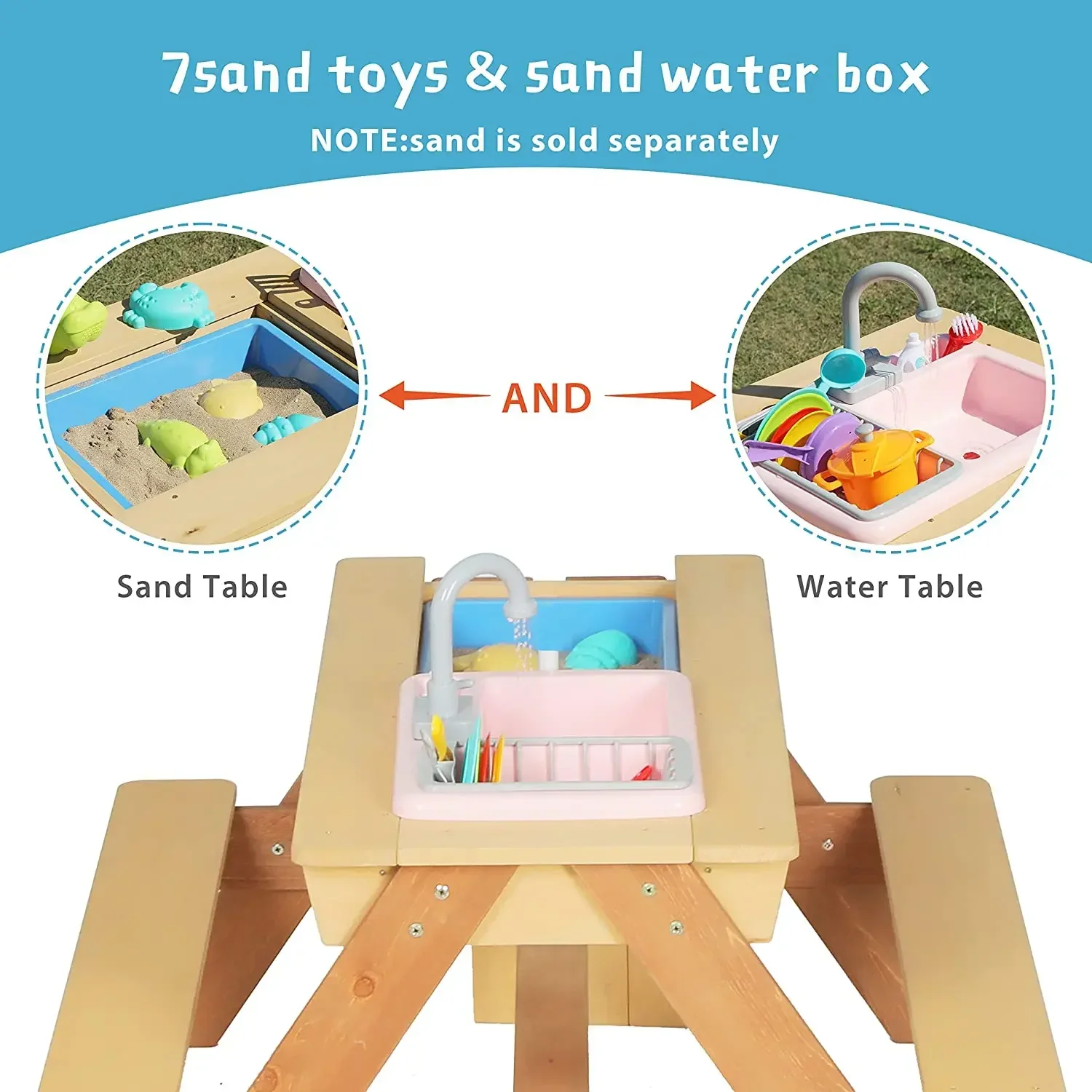 #Kids Picnic Table Outdoor Pat - Kids Outdoor Dining Table reseña y precio