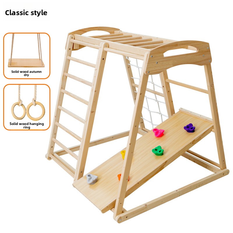 Jungle Gym Kids Outdoor Childr - Kids Outdoor Wooden Climbing Frame reseña y precio
