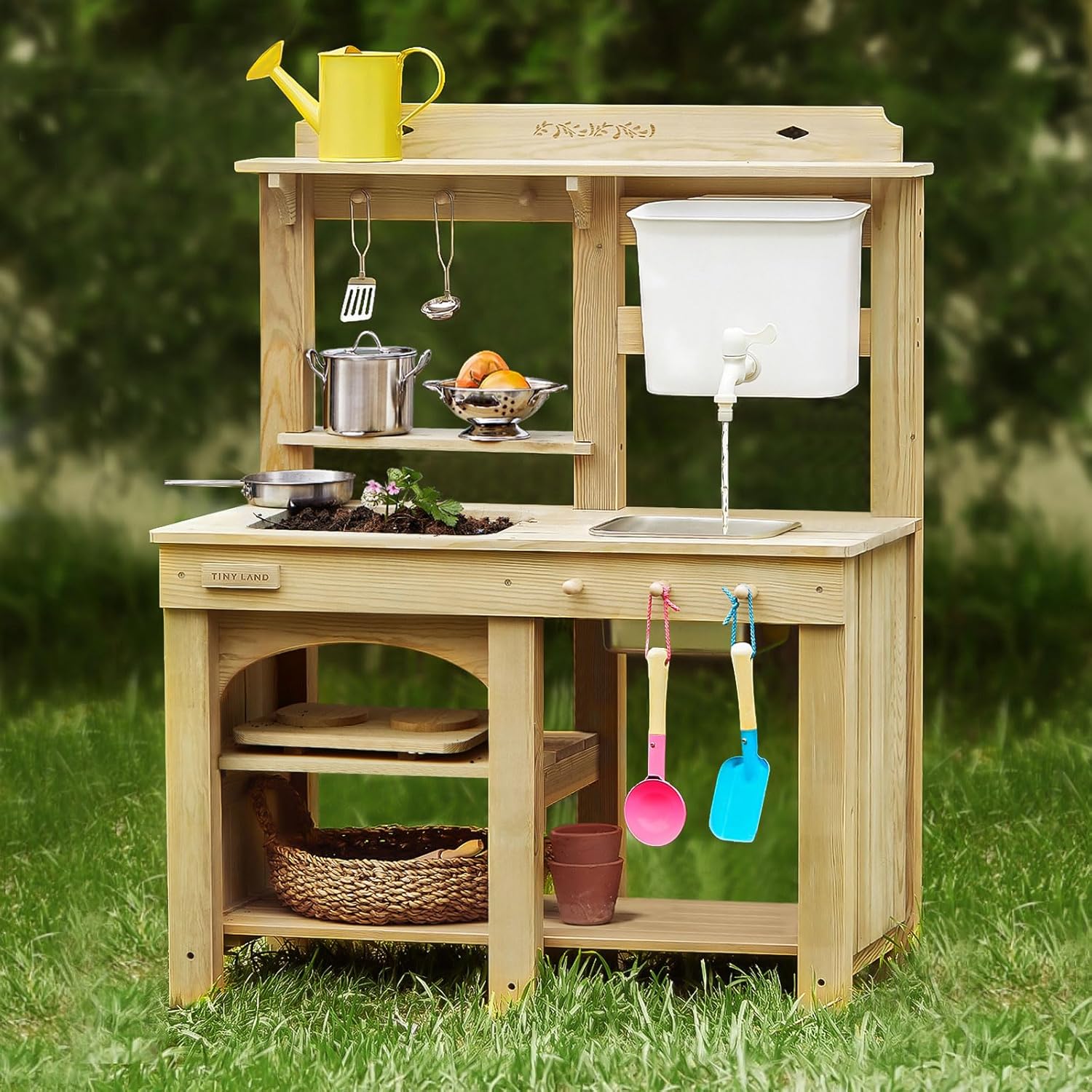 Outdoor Mud Kitchen for Kids,  - Kids Outdoor House With Kitchen reseña y precio