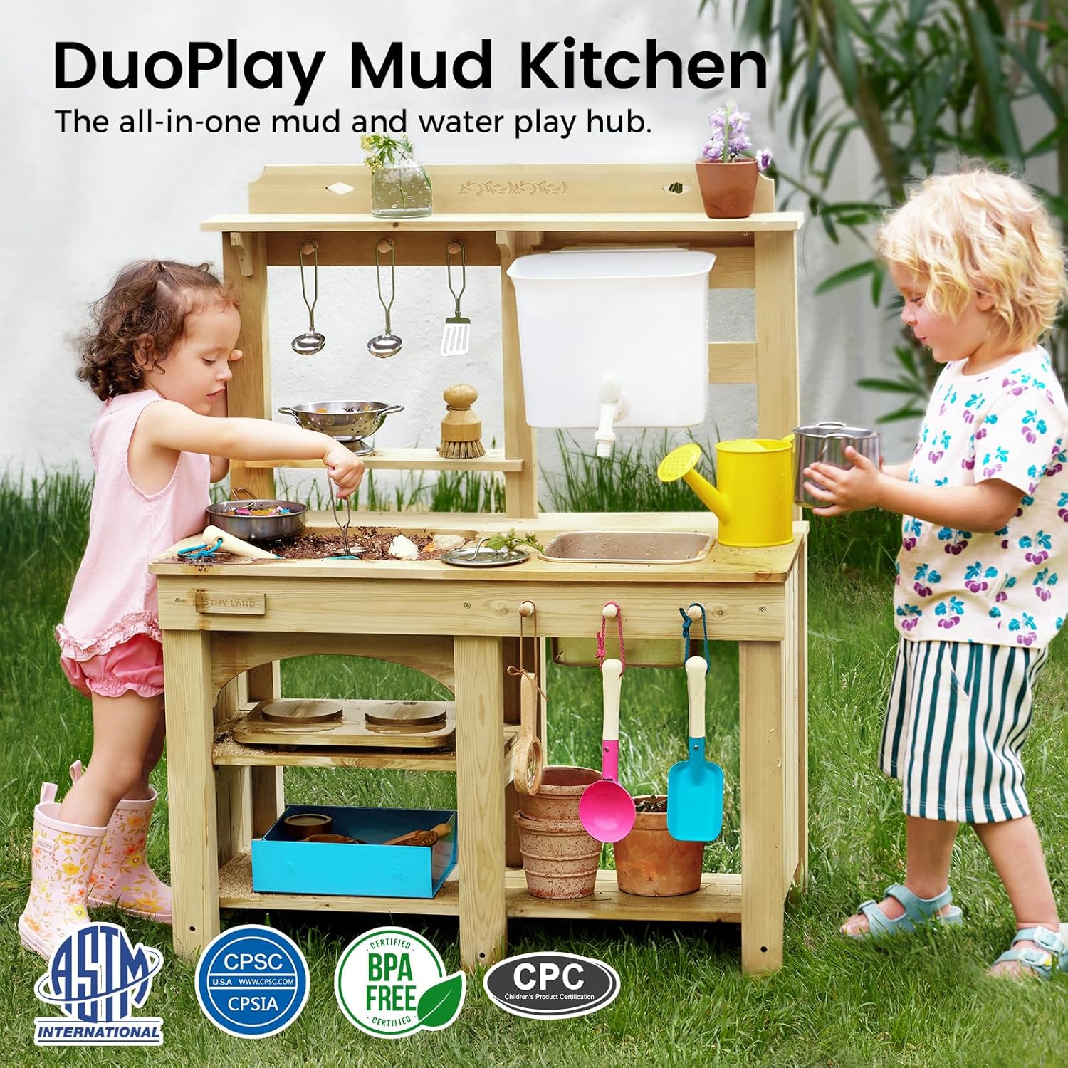 Outdoor Mud Kitchen for Kids,  - Kids Outdoor House With Kitchen reseña y precio