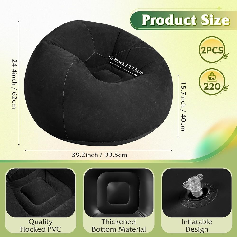 2 Pcs Bean Bag Chair or Kids A - Kids Outdoor Bean Bag Chair reseña y precio