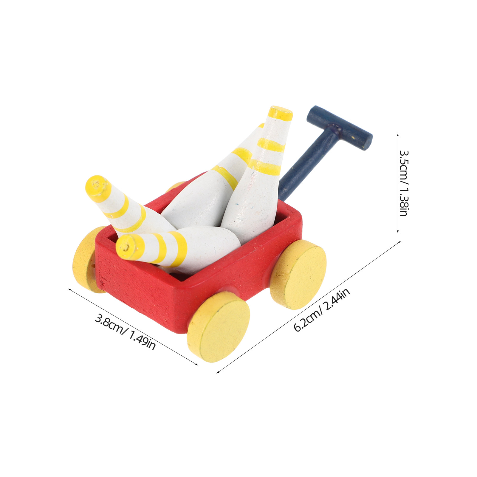Miniature Bowling Pin Wooden C - Kids Outdoor Doll House reseña y precio