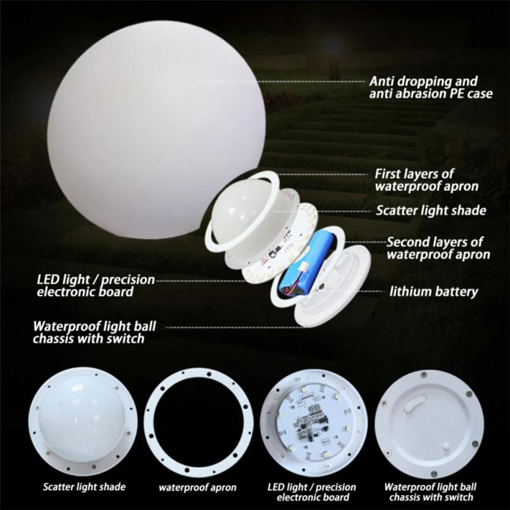 Rechargeable LED Glowing Ball  - Kids Outdoor Decor reseña y precio