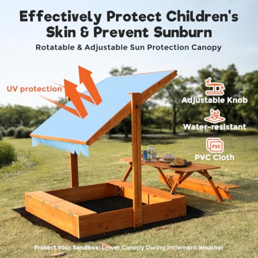 Backyard outdoor kids wooden s - Kids Outdoor Wooden Table reseña y precio