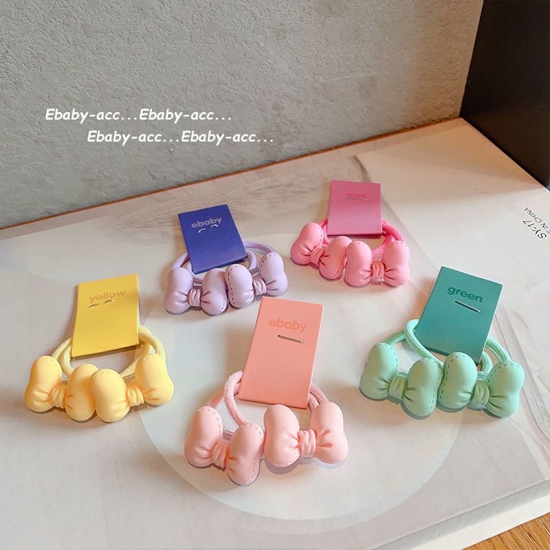 5pcs Cute Bow Hair Ties for Gi - Kids Outdoor Decor reseña y precio