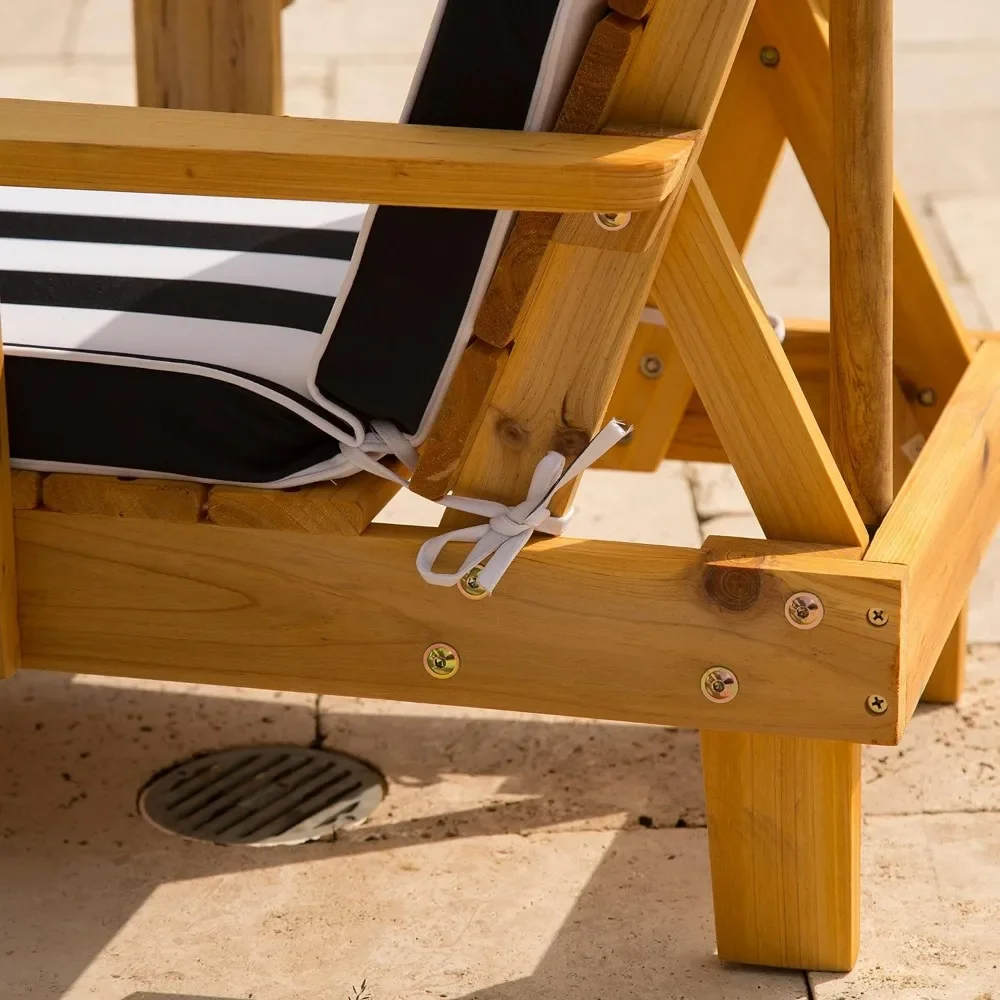 t Outdoor Wooden Chaise Lounge - Kids Outdoor Lounge Chair With Umbrella reseña y precio