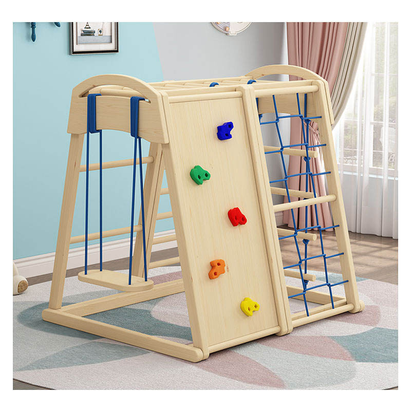Indoor Outdoor Wooden Children - Kids Outdoor Wooden Climbing Frame reseña y precio