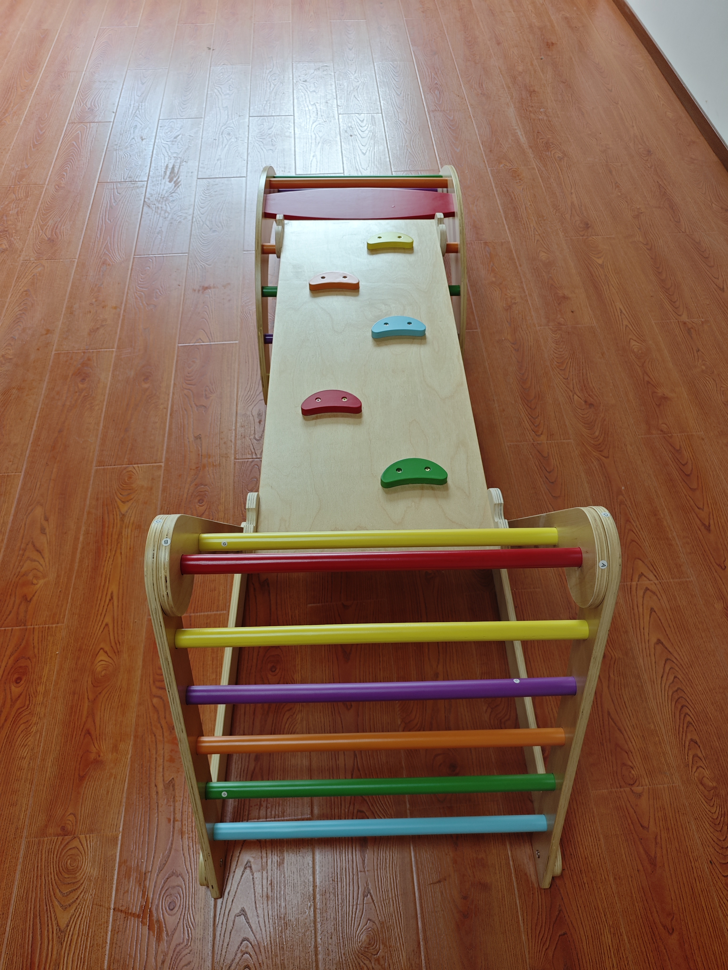 Hot Selling 3-in-1 Montessori  - Kids Outdoor Wooden Climbing Frame reseña y precio