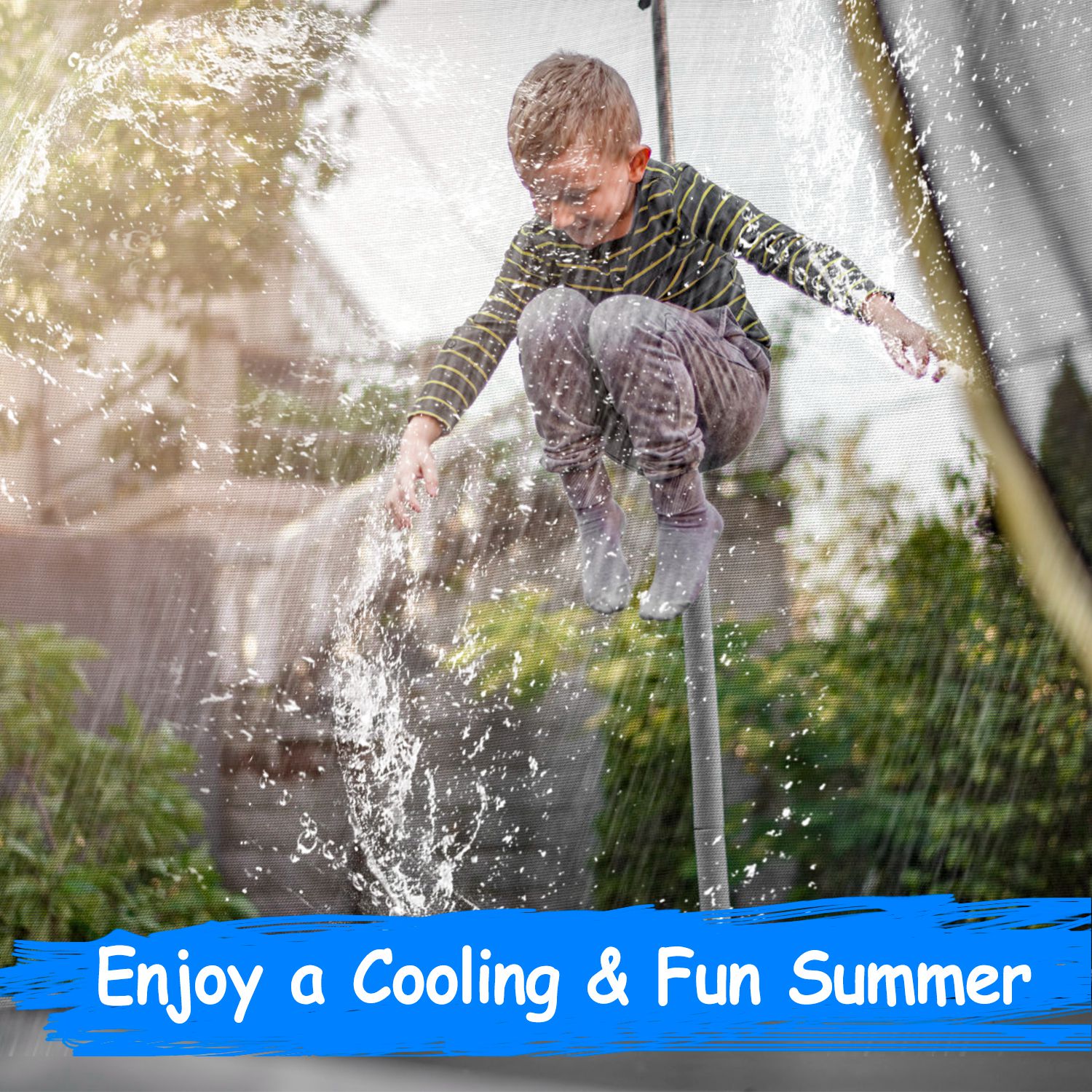 Lake Forest Upgraded Trampolin - Kids Outdoor Water Sprinkler reseña y precio
