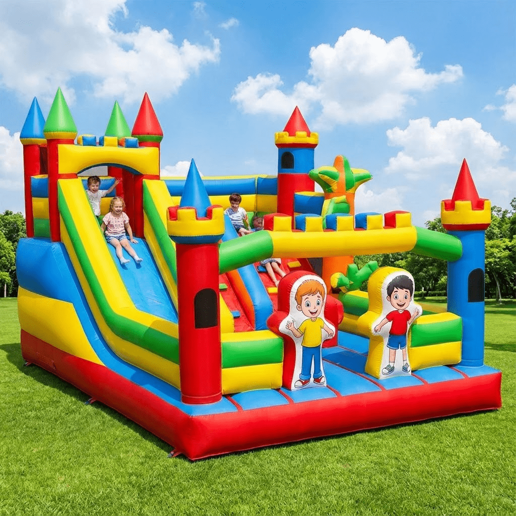 Customized Heavy Duty Commerci - Kids Outdoor Jumping Castle reseña y precio