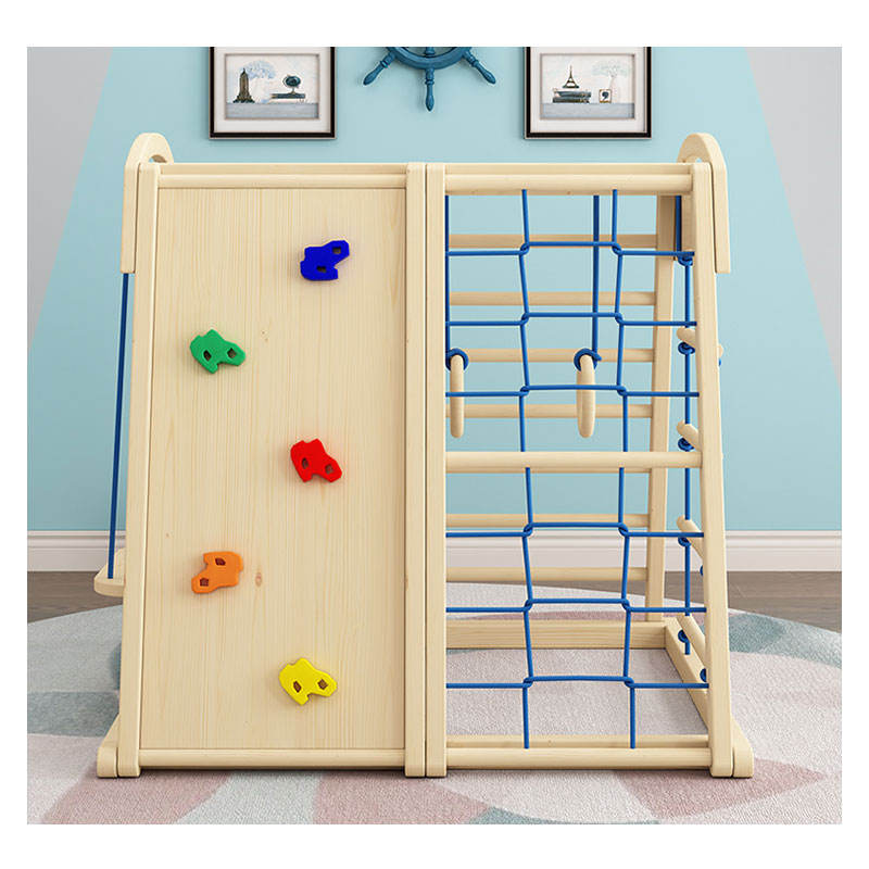 Indoor Outdoor Wooden Children - Kids Outdoor Wooden Climbing Frame reseña y precio