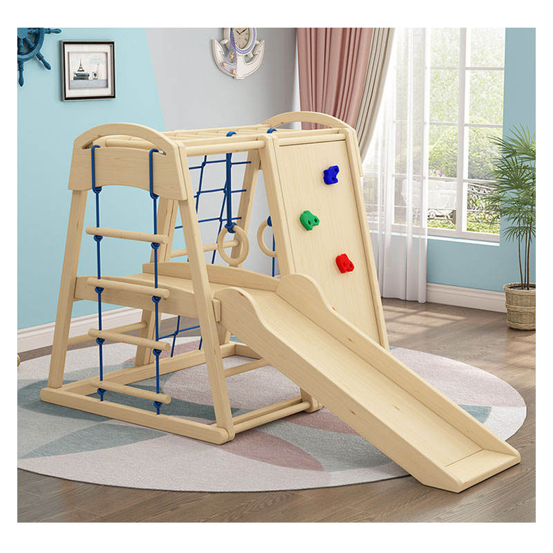 Indoor Outdoor Wooden Children - Kids Outdoor Wooden Climbing Frame reseña y precio