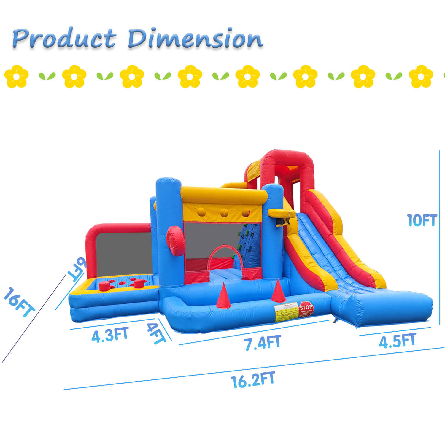 Giant inflatable Bounce House  - Kids Outdoor Jumping Castle reseña y precio