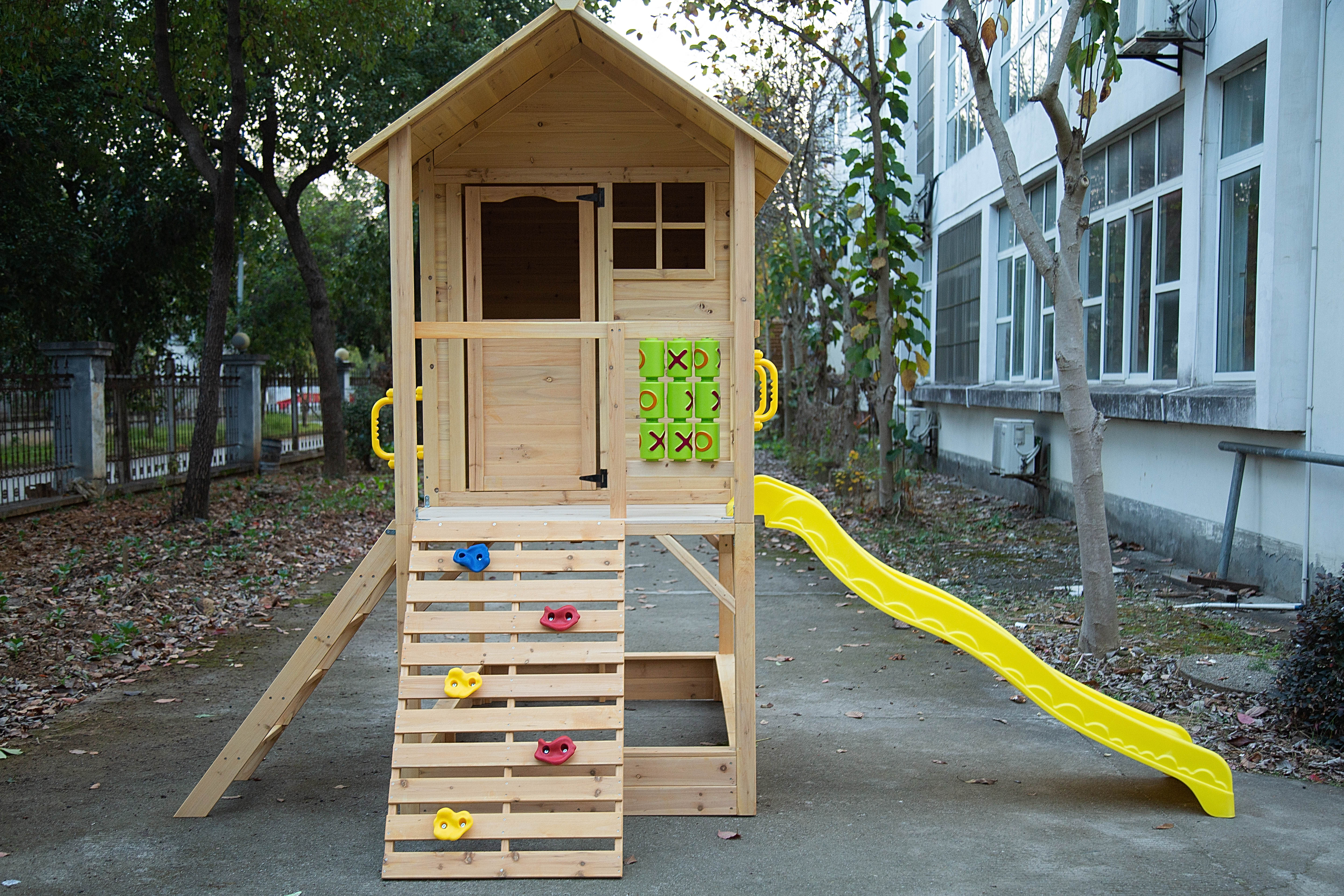 Children Wooden Outdoor Playho - Kids Outdoor Garden reseña y precio