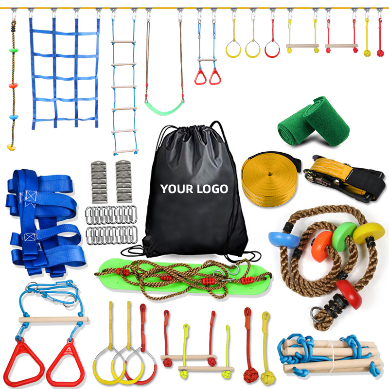 Portable Outdoor Balance Slack - Kids Outdoor Ninja Set reseña y precio