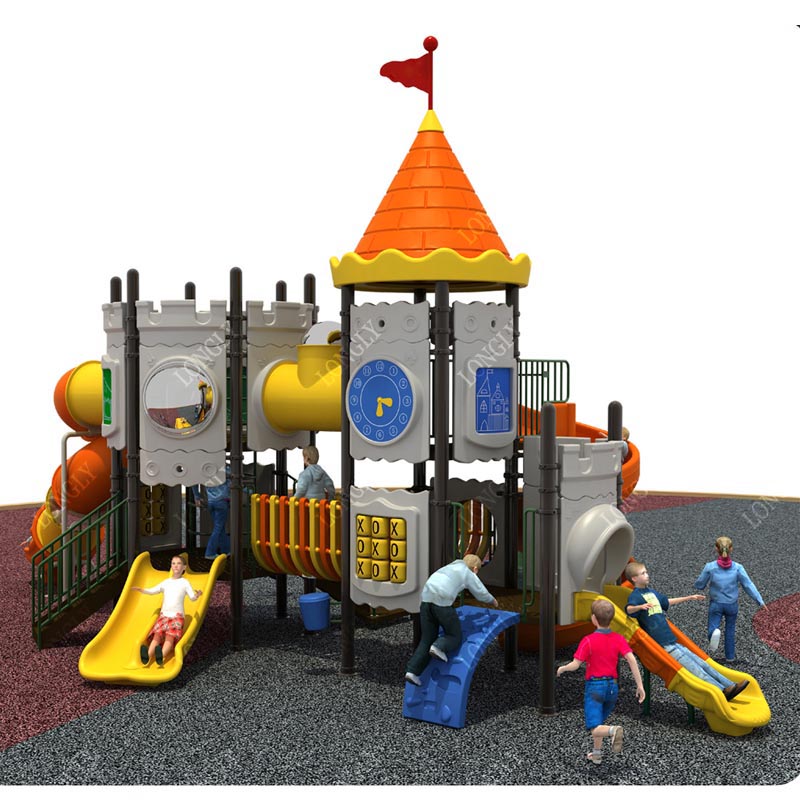 Castle Style Kids Slide for Ou - Kids Outdoor Garden reseña y precio