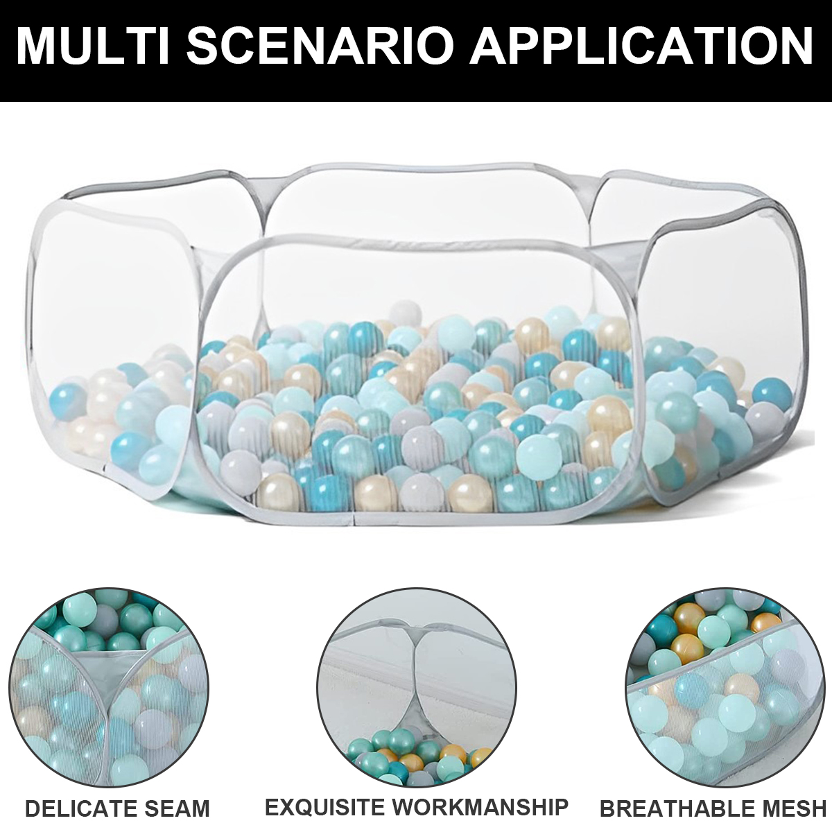 Baby Ocean Ball Pool Portable  - Kids Outdoor Fence reseña y precio