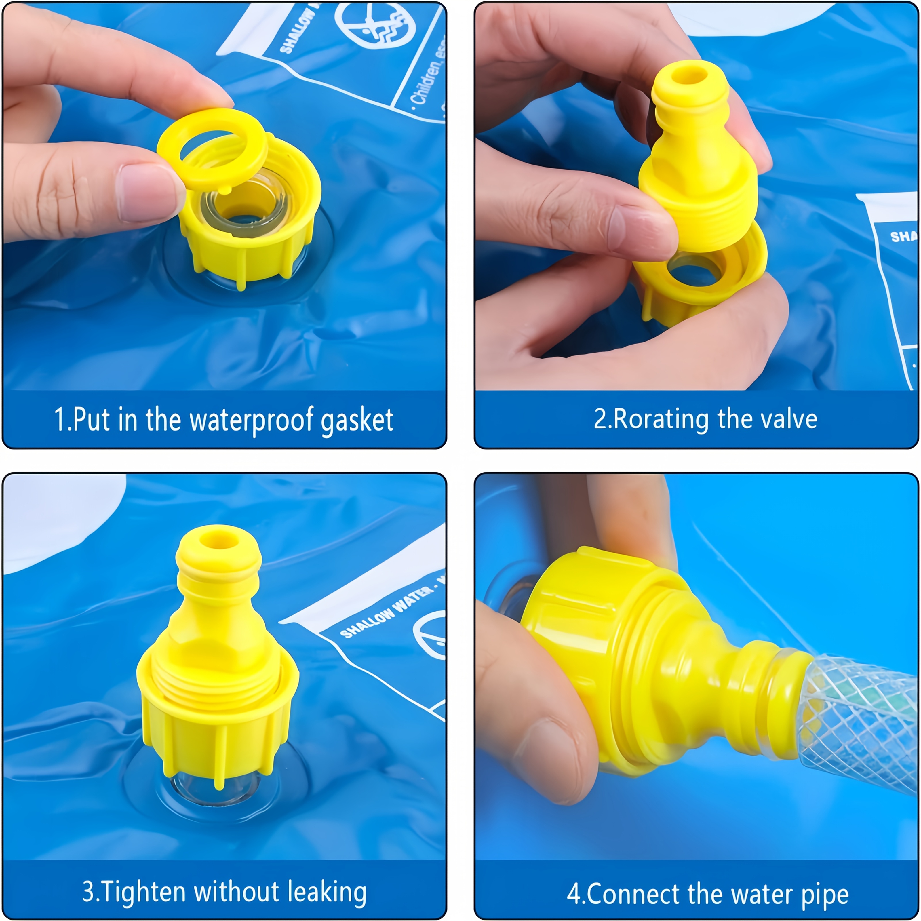 PVC Inflatable Splash Pad Spri - Kids Outdoor Water Sprinkler reseña y precio