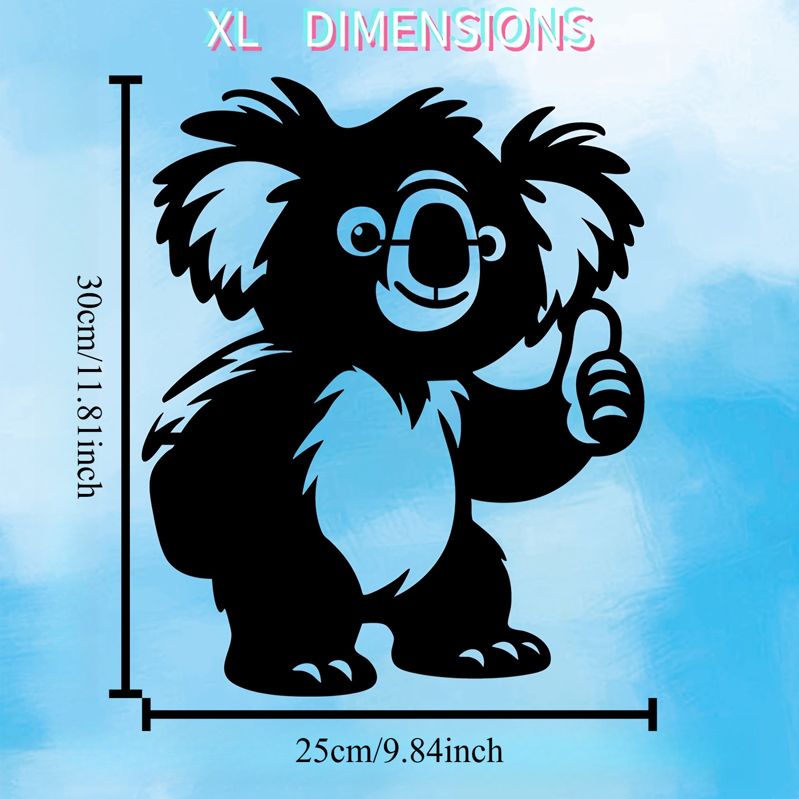1PC Cute Koala Aluminum Metal  - Kids Outdoor Fence reseña y precio