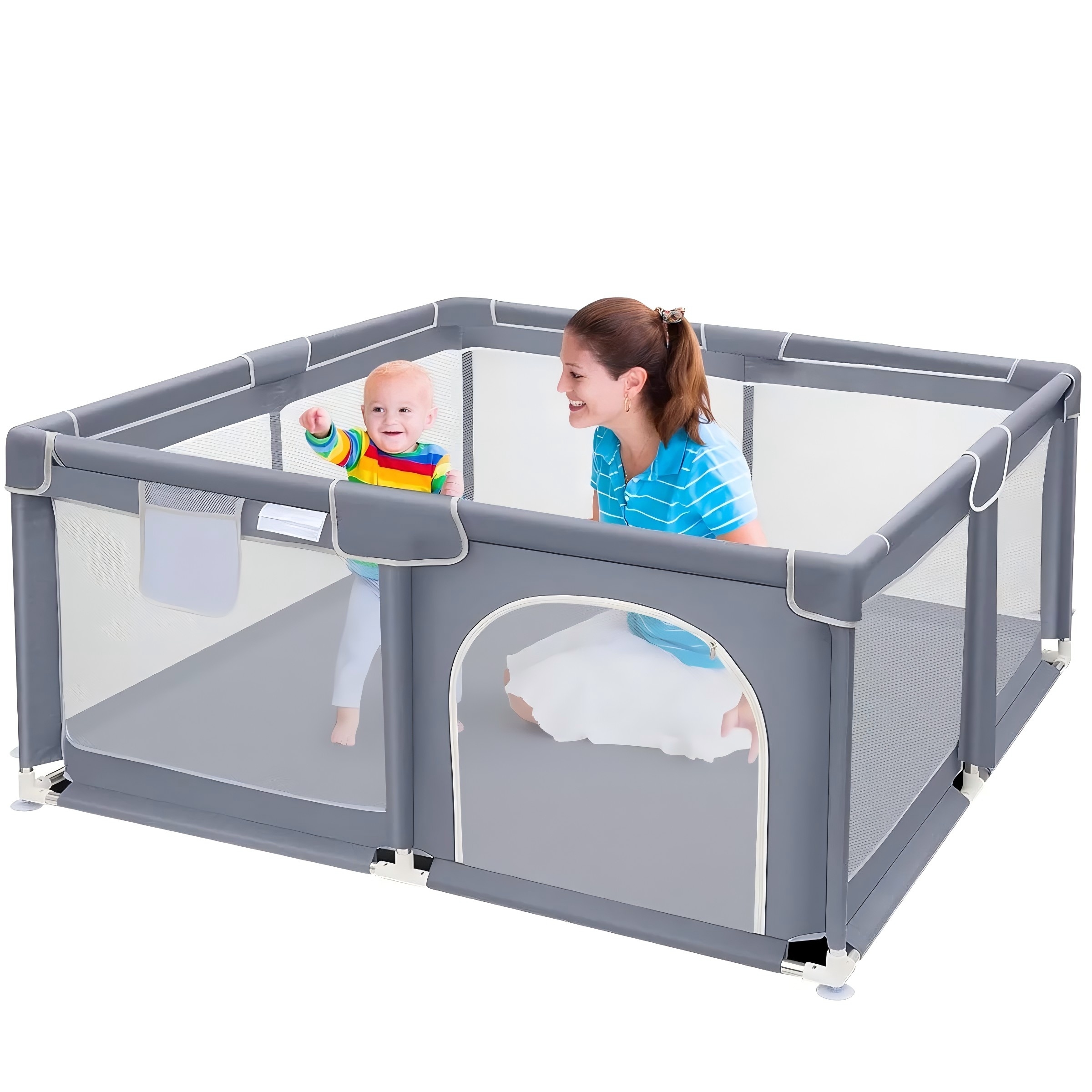 Baby Playpen, Extra Large Play - Kids Outdoor Fence reseña y precio