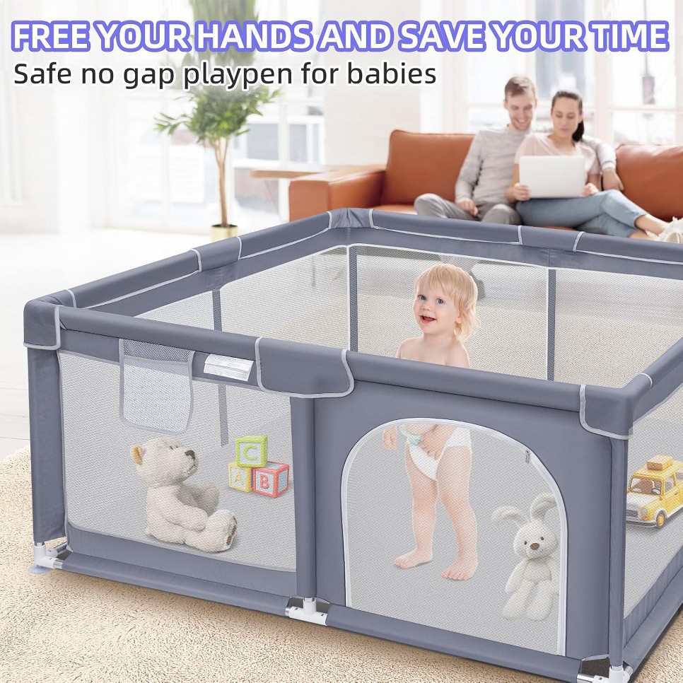 Baby Playpen, Extra Large Play - Kids Outdoor Fence reseña y precio
