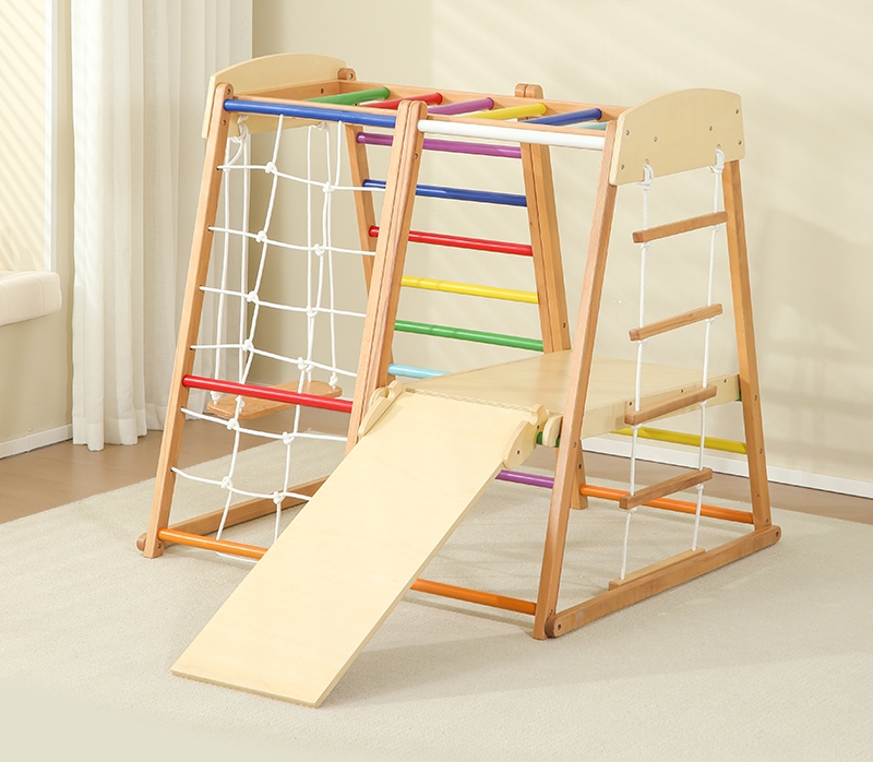 Kids Outdoor Indoor Montessori - Kids Outdoor Wooden Climbing Frame reseña y precio