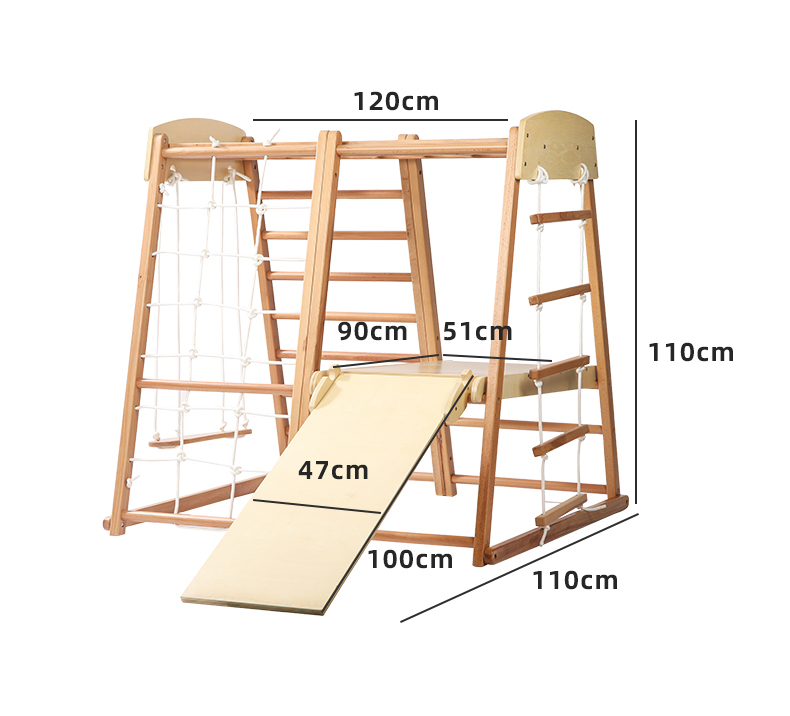 Kids Outdoor Indoor Montessori - Kids Outdoor Wooden Climbing Frame reseña y precio