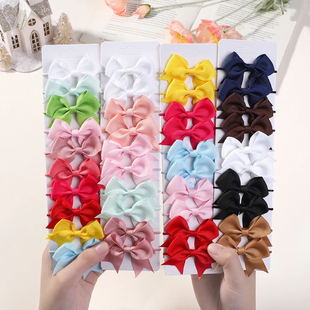 10Pcs Bows Elastic Hair rubber - Kids Outdoor Decor reseña y precio