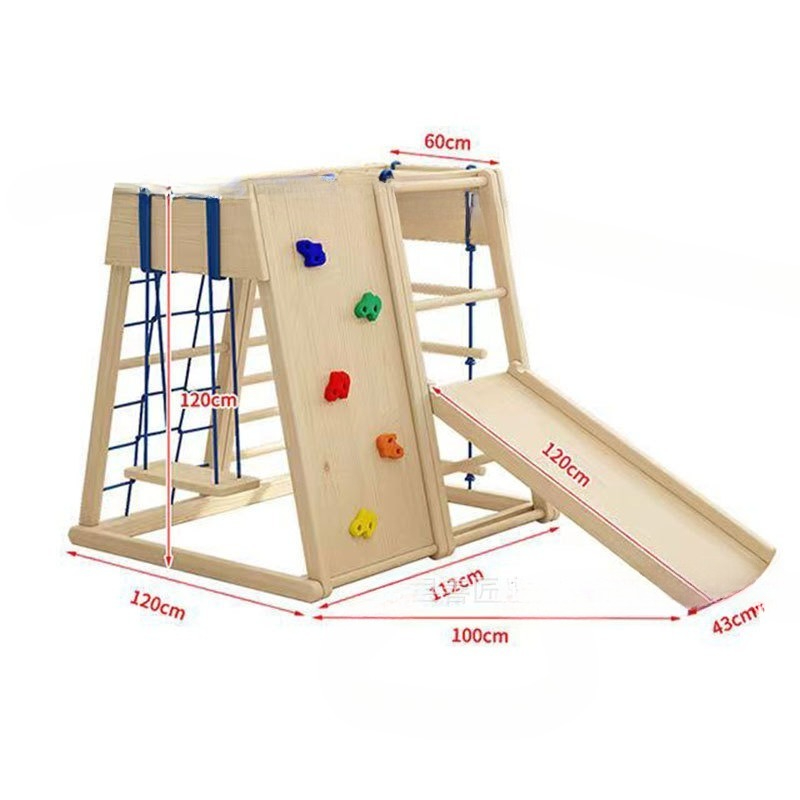 Wooden Climbing Frame with Sli - Kids Outdoor Wooden Climbing Frame reseña y precio