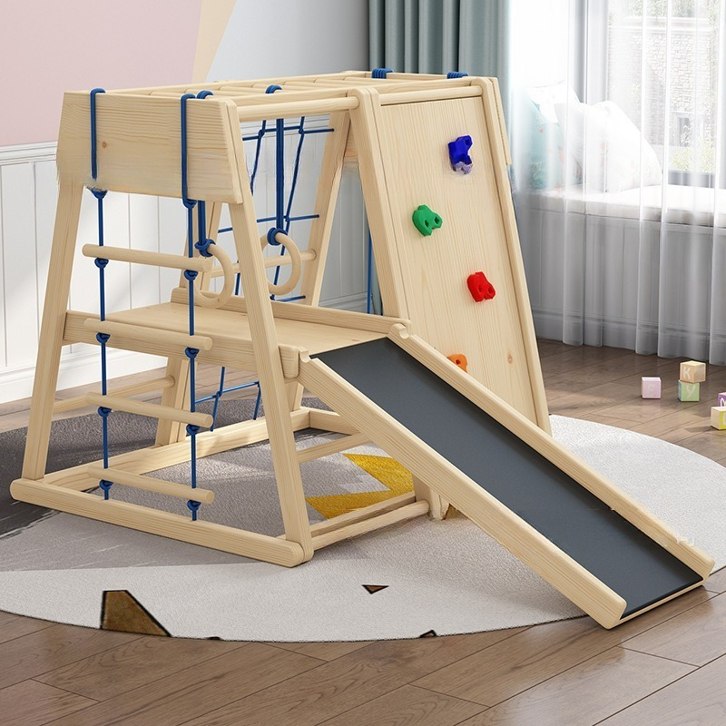 Wooden Climbing Frame with Sli - Kids Outdoor Wooden Climbing Frame reseña y precio