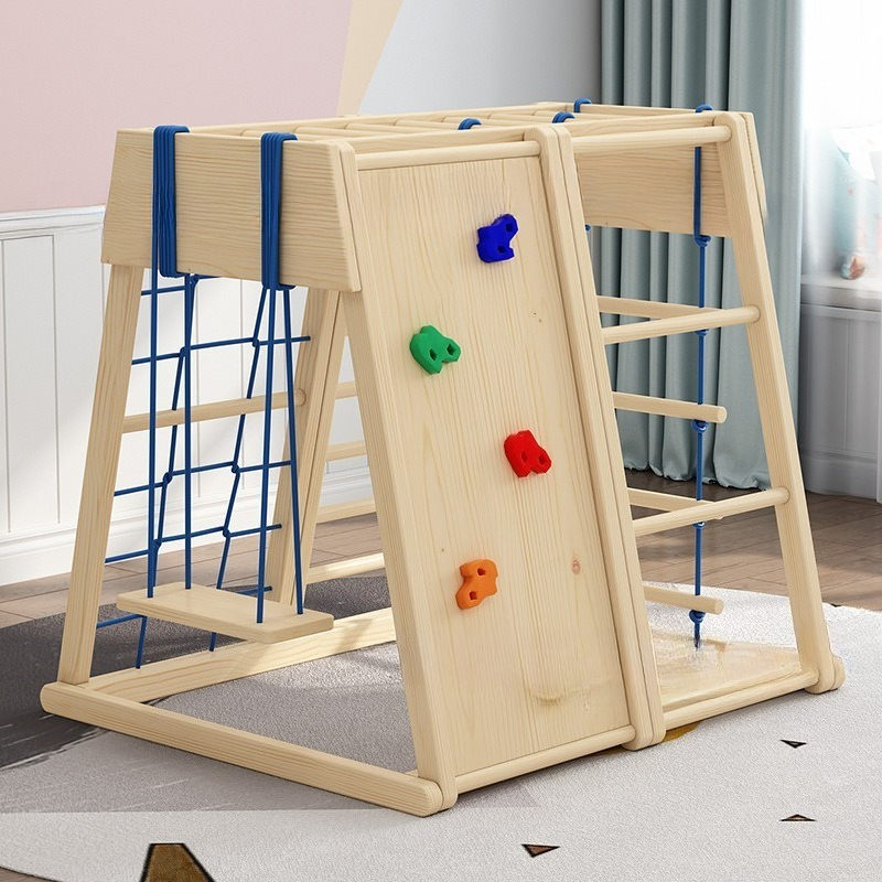 Wooden Climbing Frame with Sli - Kids Outdoor Wooden Climbing Frame reseña y precio