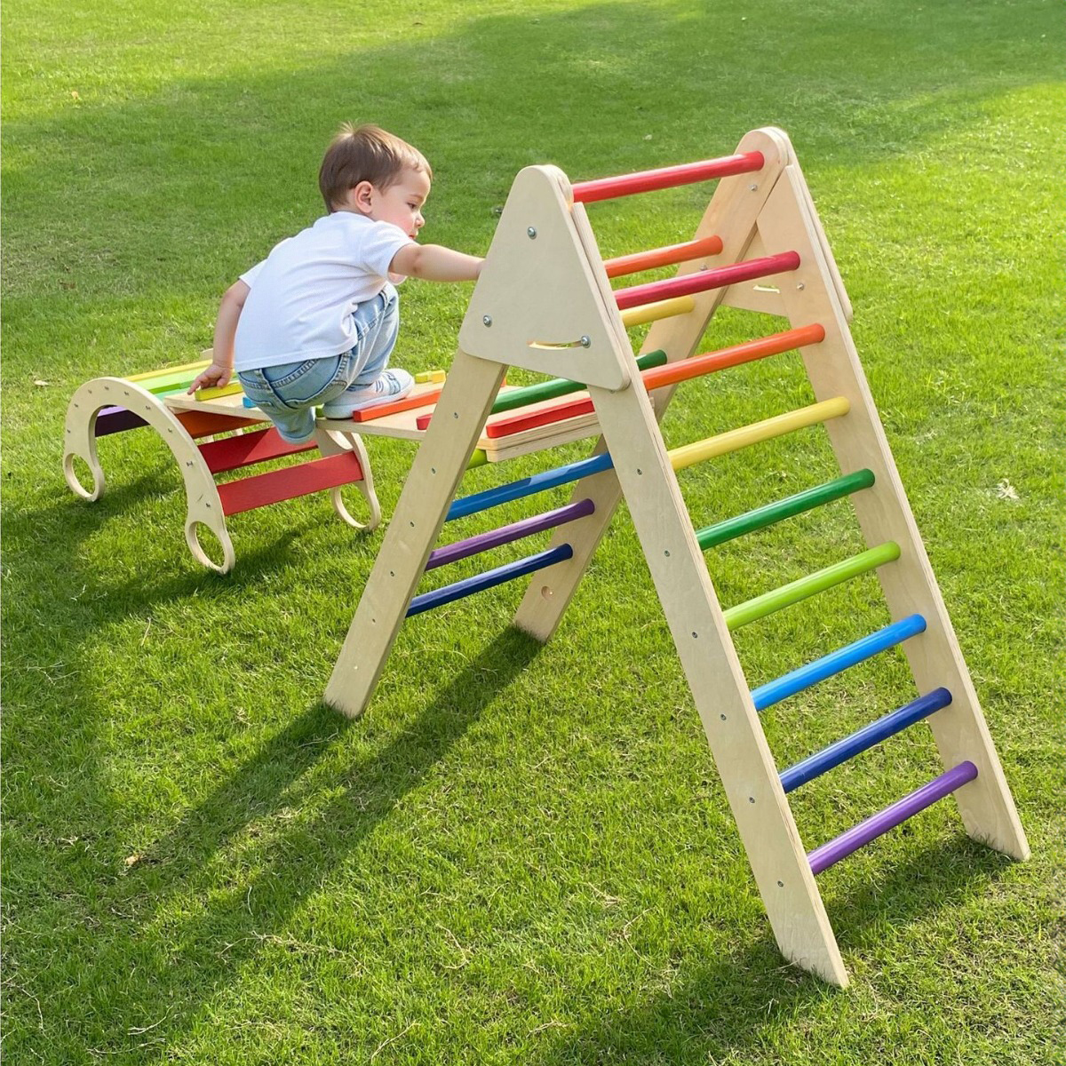 Customizable Eco-Friendly Beec - Kids Outdoor Wooden Climbing Frame reseña y precio