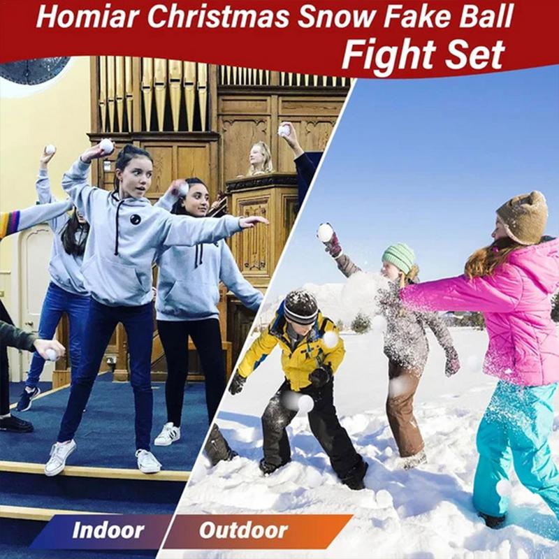 20 Pcs Soft Snow Fake Balls In - Kids Indoor Outdoor Games reseña y precio