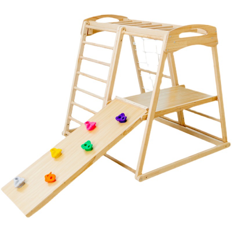 Jungle Gym Kids Outdoor Childr - Kids Outdoor Wooden Climbing Frame reseña y precio