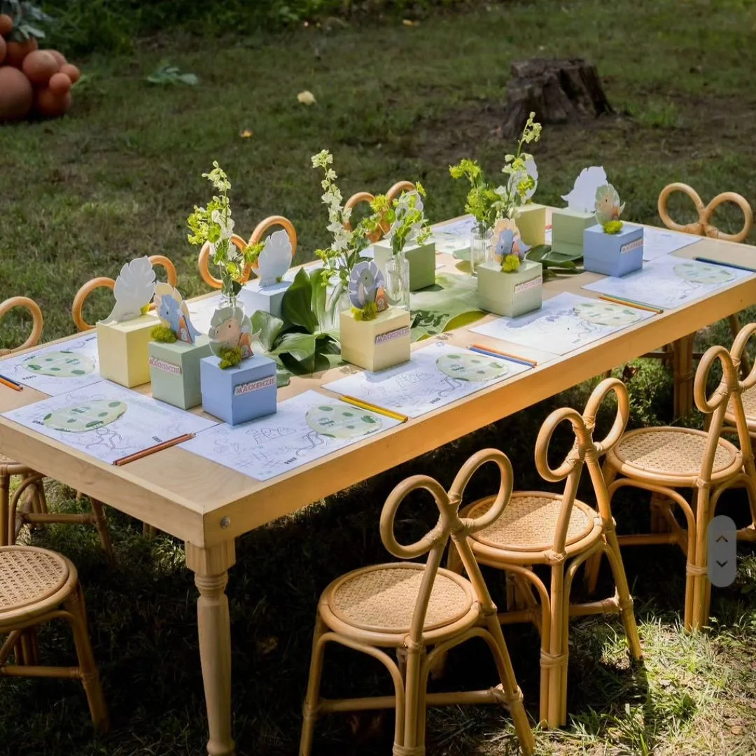 For Commercial Outdoor Rattan  - Kids Outdoor Dining Table reseña y precio