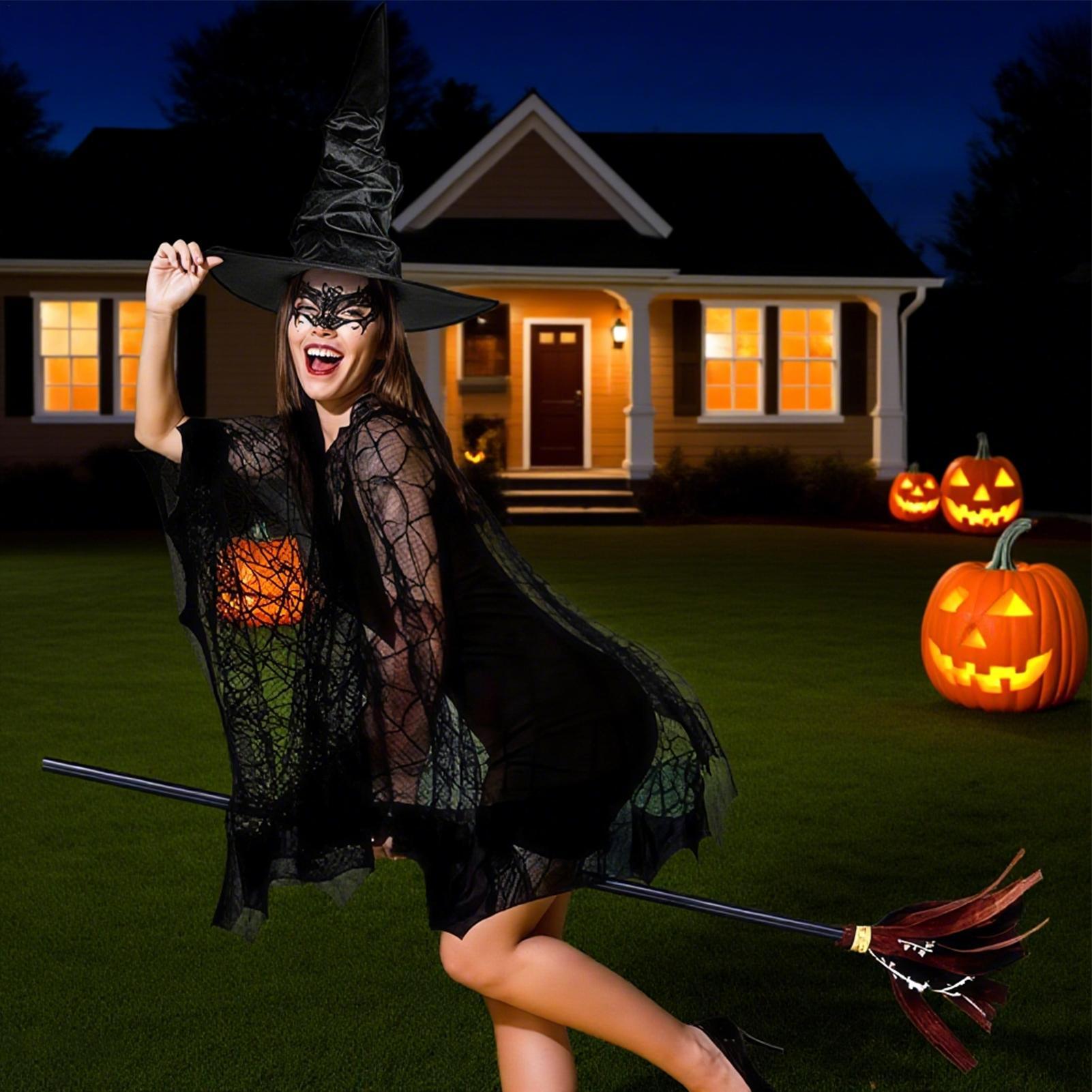 4pcs/set Halloween Spider Web  - Kids Outdoor Broom reseña y precio