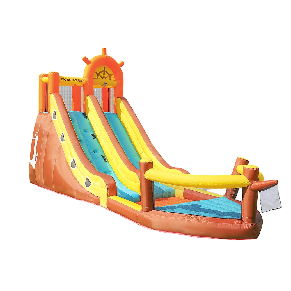 Doctor Dolphin Pirate Ship Out - Kids Outdoor Inflatable reseña y precio