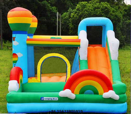 Kids Inflatable Castle with Sl - Kids Outdoor Jumping Castle reseña y precio