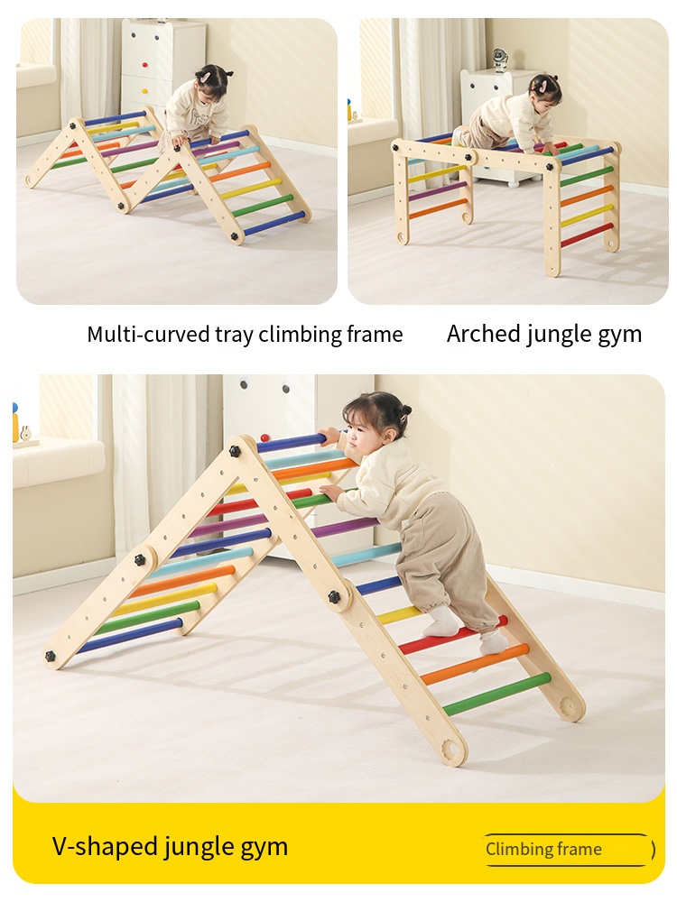Jungle Gym Kids Outdoor Triang - Kids Outdoor Wooden Climbing Frame reseña y precio