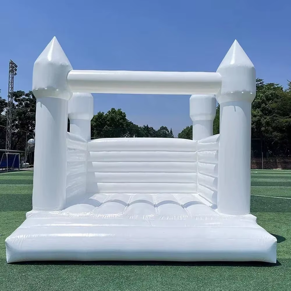 White Inflatable Bounce House  - Kids Outdoor Inflatable reseña y precio